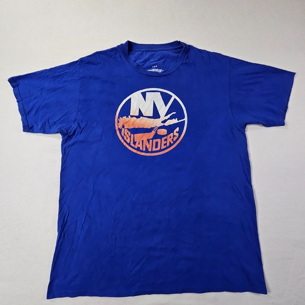 New York Islanders Fanatics Blue Short Sleeve Cotton T-Shirt Men's L